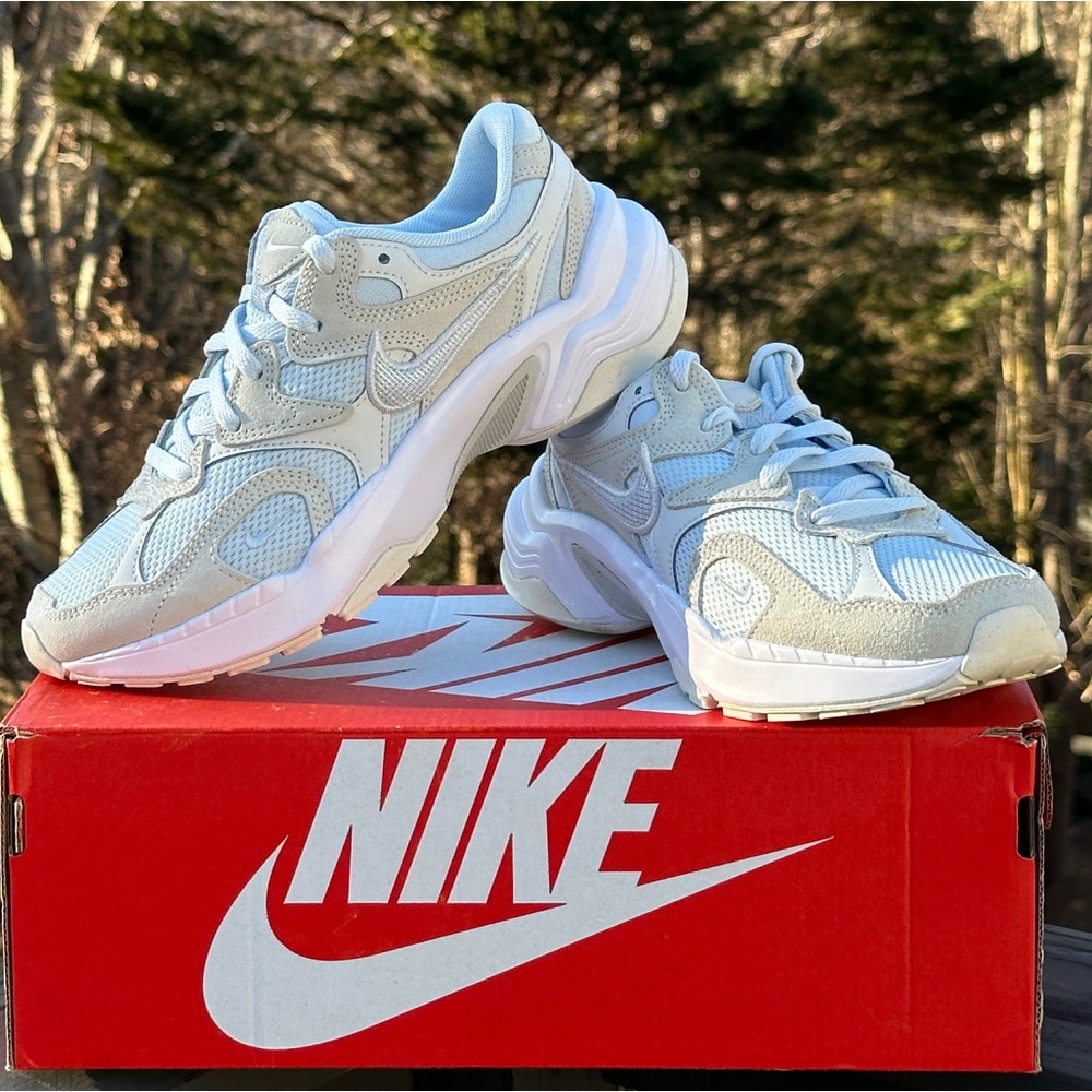 Nike AL8 Low Womens 7 Youth 5.5 Mens 5.5 Blue Gray Lifestyle Casual Sneaker NEW